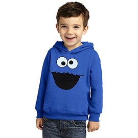 Animation Shops Cookie Monster Face Toddler Hoodie (5T) Royal Blue