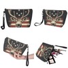 GIFTPUZZ American Flag Deer 3 Pcs Large Handbags for Women
