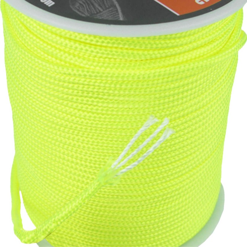 Lomo 3mm Nylon Paracord 100m Reel - Yellow