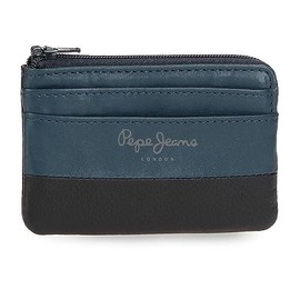 Pepe Jeans Topper Cowhide Leather Wallets Black Brown Various Sizes, navy, Unit size, Wallet