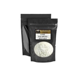Lime Jalapeño Sea Salt - FINE - 10 oz. Bag - KOSHER - (Various Flavors and Small & Bulk options available) - Flavored Salts
