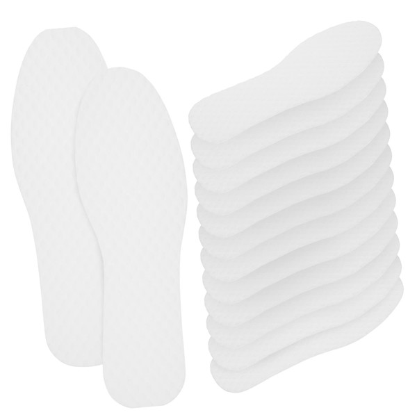 PACKOVE 20 Pairs Disposable Breathable Shoe Inserts Thin Sweat Absorbing