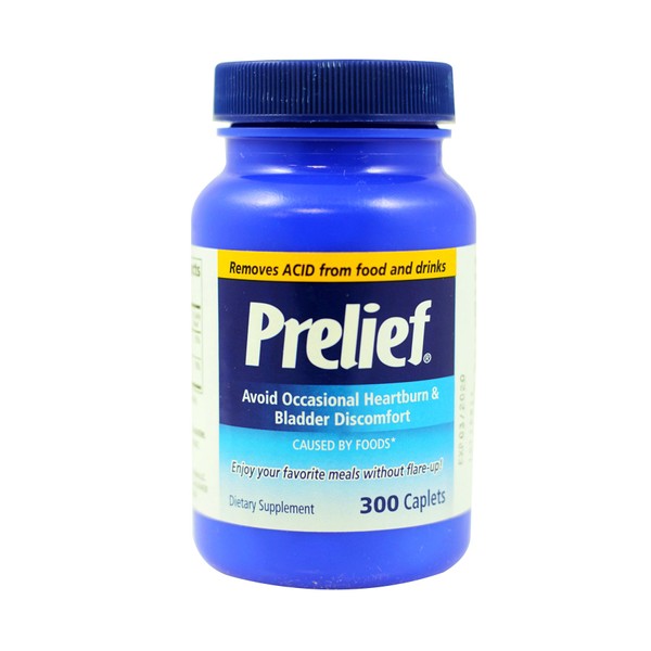 Prelief Acid Reducer Caplets Dietary Supplement, 300 Count.