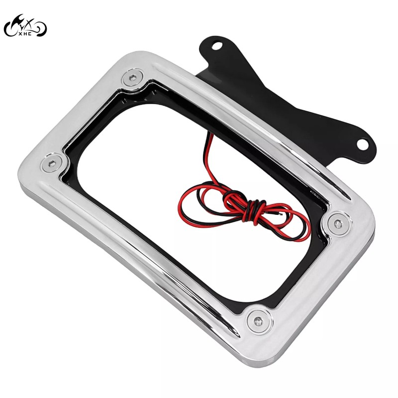Unbranded Curved Laydown License Plate Mount Frame LED Light For