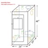 CoolGrows Grow Tent, 2x2 Feet Mylar Hydroponic Grow Tent with