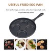 4-Cup Cast Iron Fried Egg Pan 9.5” Pancake Pan Burger