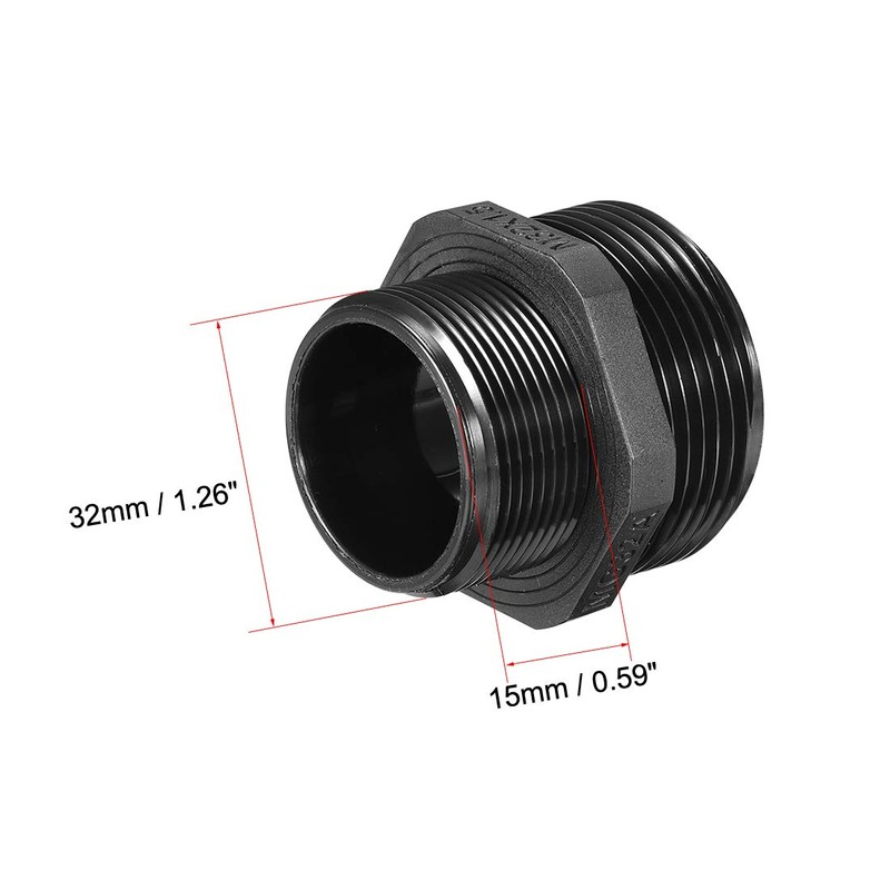 uxcell M32 Cable Gland 5 Holes Waterproof IP68 Nylon Joint