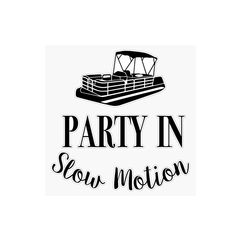 Generic, Funny Pontoon Sticker Decal Bumper Sticker 5 inch