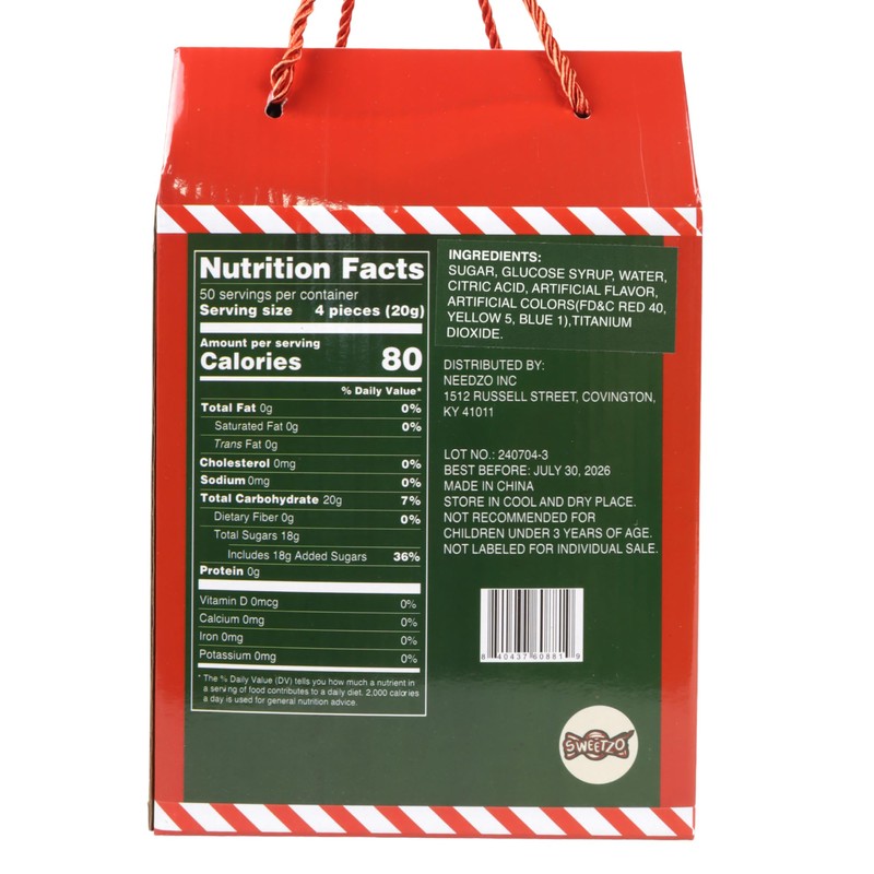 Bulk Individually Wrapped Mini Candy Canes, Classic Christmas Candies, Peppermint