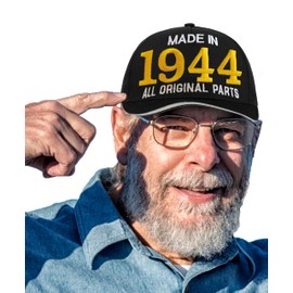 Bombo Embroidered Birthday Hat Made in ... All Original Parts, 80 years