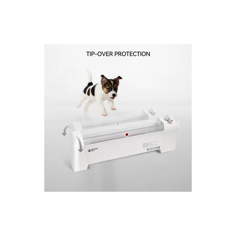 Beyond Breeze 6" 1500W White Baseboard Electric Wire Space Heater