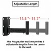 ZSHIGANMA PA Speaker Wall Mount, Dual/Pair Heavy Duty Adjustable Speaker