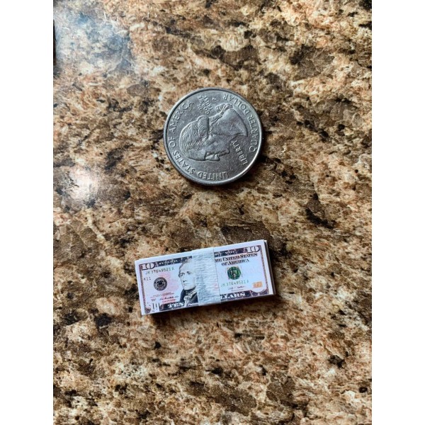 Unbranded Fake Mini Money Dollhouse Miniature elf prop dollar bill
