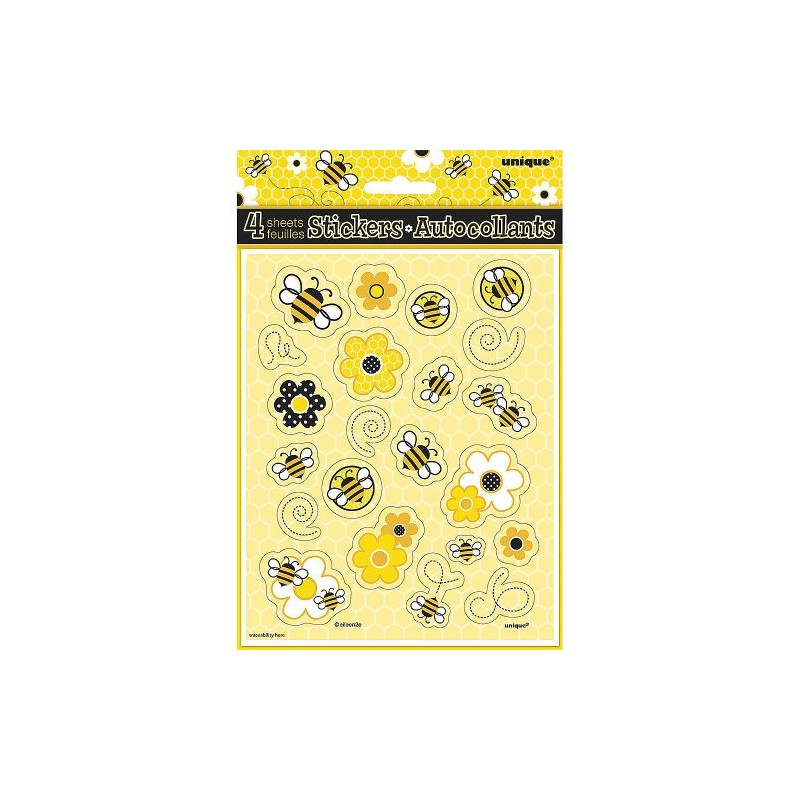Unique BumbleBees Stickers (4 Sheets)