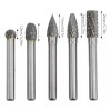 MIZETLI Rebabeadores Carburo Tungsteno Burr 1/4 5pzs Fresa Taladro