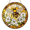 Bee Flower Sun Catchers, Bee Window Hanging Decor 20x20 cm