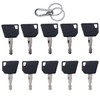 JEENDA Ignition Keys 14607 701 45501 for JCB 3CX Bomag