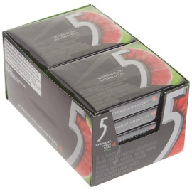 5 Wrigley 5 Prism Electric Watermelon Gum, 10ct x 15pcs, (Imported from Canada)
