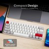 Newmen GM610 60% Wireless Mechanical Keyboard,Wired/Bluetooth/2.4G RGB Backlit,61 Anti-Ghosting Keys,Programmable,Hot-Swappable
