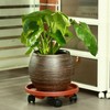 5 Pakcs Large Plant Caddy with Wheels 15.8" Rolling Plant