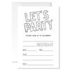 ZYQFN 20 Birthday Cards with Envelopes 4" x6 Birthday Invitations