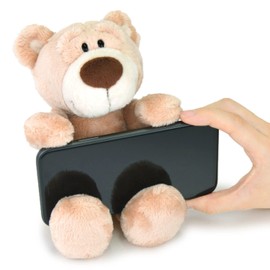 Figure Mobile Stand Bear NICI Germany Niki Plush Toy Gift Present Animal Bear Bear Fluffy Smartphone Mobile Stand Beige W12xD16xH23cm