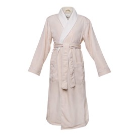 CHADSWORTH & HAIG Ultimate Doeskin Brushed Microfiber Bathrobe Lined In Terry. Luxury Spa & Hotel Bathrobe for Women and Men