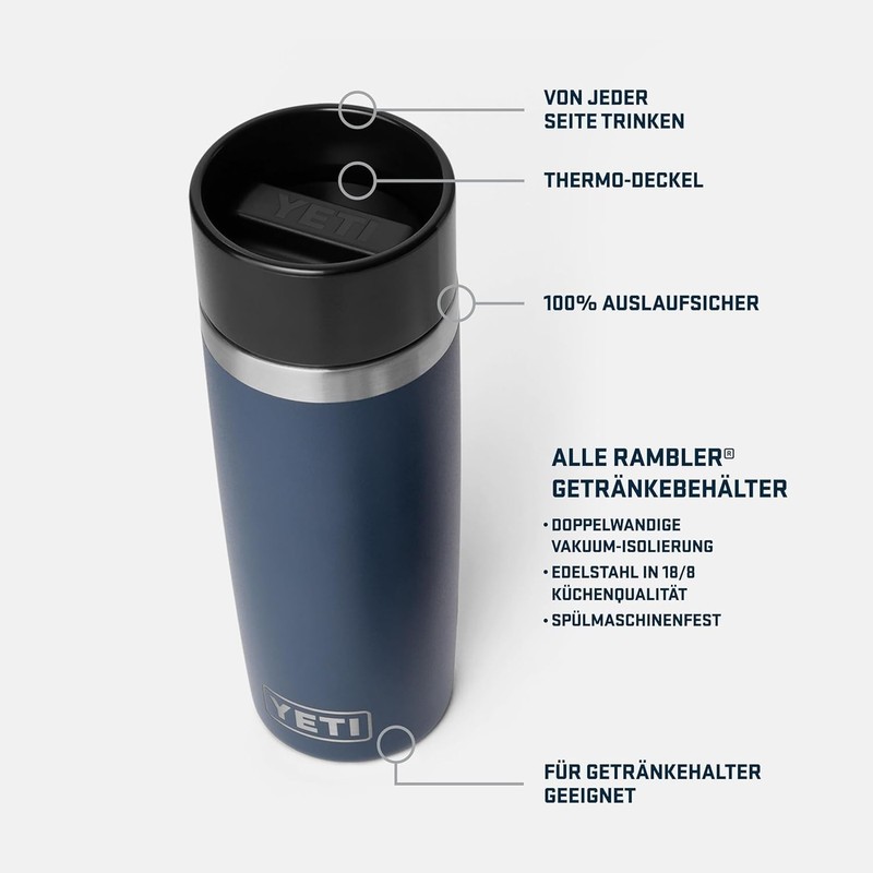 YETI Rambler Travel Bottle, Vacuum Insulated Stainless Steel with Commuter