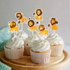 Lion Cupcake Topper, Jungle Safari Animal Cupcake Decor - Forest