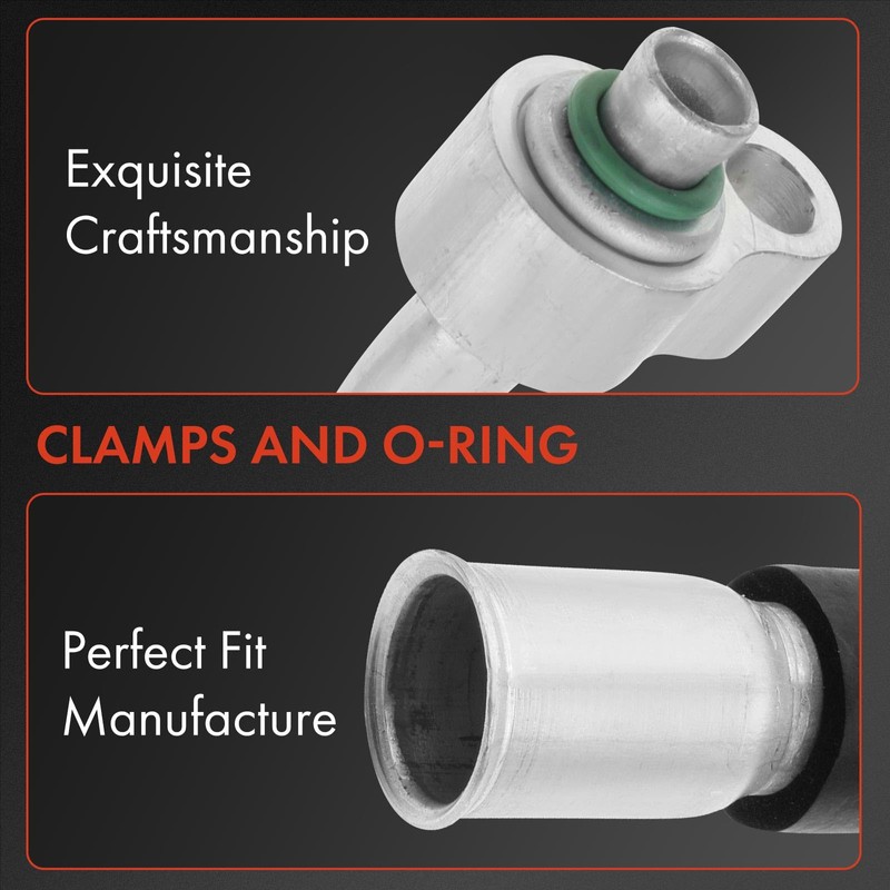 A-Premium A/C Suction and Discharge Line Hose Assembly Compatible with