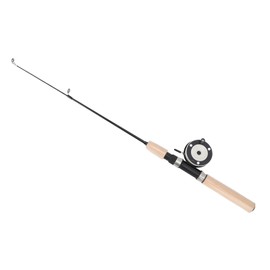 Ice Fishing Rod and Reel Combo, 29.5 Ice Fishing Pole, Metal Fishing Reel Fiberglass Fishing Rod, Ice Fishing Jigs Ice Fishing Gear for Walleye Perch, Panfish, Trout, Gift for Men