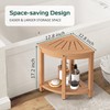 BEKVEM Waterproof Corner Shower Stool for Inside Shower, Poly Lumber