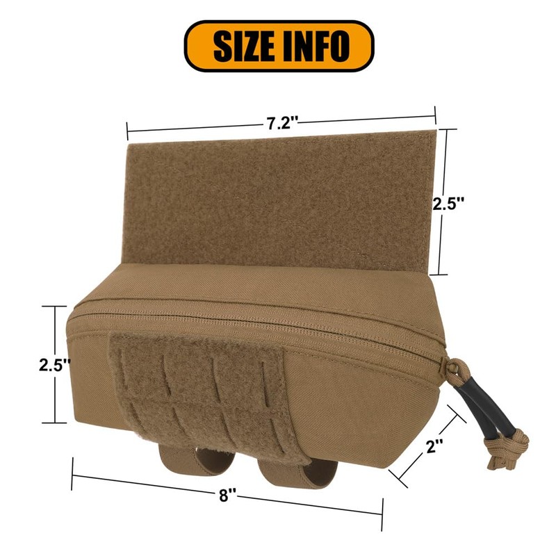 KRYDEX Tactical Small Drop Pouch Mini Dangler Pouch with Hook