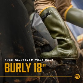 LaCrosse Men's 18" Burly Air Grip Hunting Boot,Olive Drab Green,8 M US