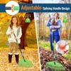 Plastic Leaf Rake with Adjustable 73'' Handle-Lightweight&Anti-Break Nylon Head,16.5'' Wide