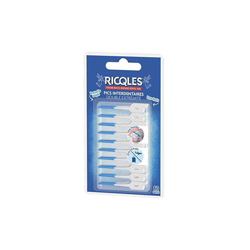 Ricqles Pics Interdentaires Double Extrémité 60 Units