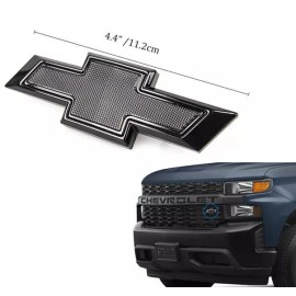 GM Front Small Blackout Bowtie for 2019-2023 Chevy Silverado 1500 2500HD 3500HD
