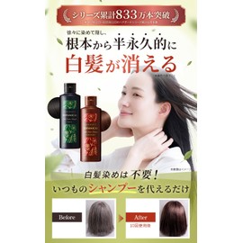FutureLab Botanical Color Cream Shampoo, Dark Brown (6.8 fl oz (200 ml), Approx. 1 Month Supply), Gray Hair Dyeing Shampoo, Color Shampoo, Hair Coloring Shampoo, Gray Hair Dyeing, Women's, Serial