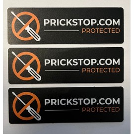 Prick Stop Door Lock | Safety for Fiat Ducato, Citroen Jumper, Peugeot Boxer and Pössl Motorhome | Prickstop Burglary Protection (Sticker Black)
