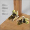 4 Pack Folding Bracket-Self-Locking Hinge-Leg Fittings and Angle Braces-for Folding
