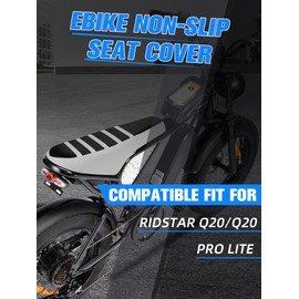 EBike Seat Cover Non-Slip Compatible Fit for Ridstar Q20/Q20 Pro Lite E Bike, Electric Bike Soft Seat Cover Black