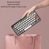 Keyboard and Mouse Combo, Cute Retro Keyboard with Round Keycaps,