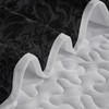 Axolotl Black Damask Quilt Set King Size,Dark Gothic Bedspread Coverlet