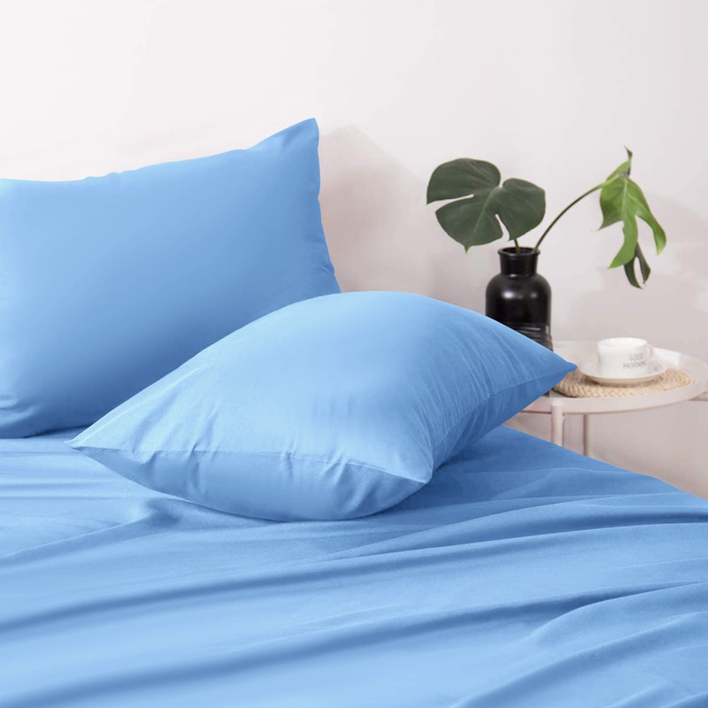 Moonlight Bedding Pillow Cases 2 Pack – Sky Blue Pillowcases