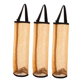 GRIRIW 3pcs Portable Mesh Tennis Ball Storage Bag Wall Mounted Large Capacity Pouch for Tennis Golf Baseball More Easy to Drying Convenient Carrying Design