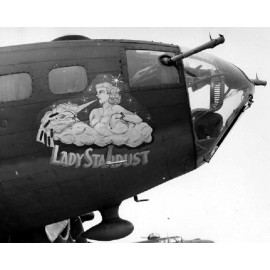 Boeing B-17 Flying Fortress "Lady Stardust" Nose Art 8x10 WWII WW2 Photo 944a