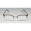 Eddie Bauer 32005 Mens Oval Half-Rim Eyeglasses/Glasses (50-20-145, Brown)