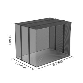 Air Conditioner Cover for Window Units Outside Winter Ac Covers Outdoor Heavy Duty Waterproof Defender with Adjustable Strap Winter Small Size,25.5W*20.5D*18H