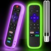 2 Pack Remote Cover for Roku, Battery Cover for TCL