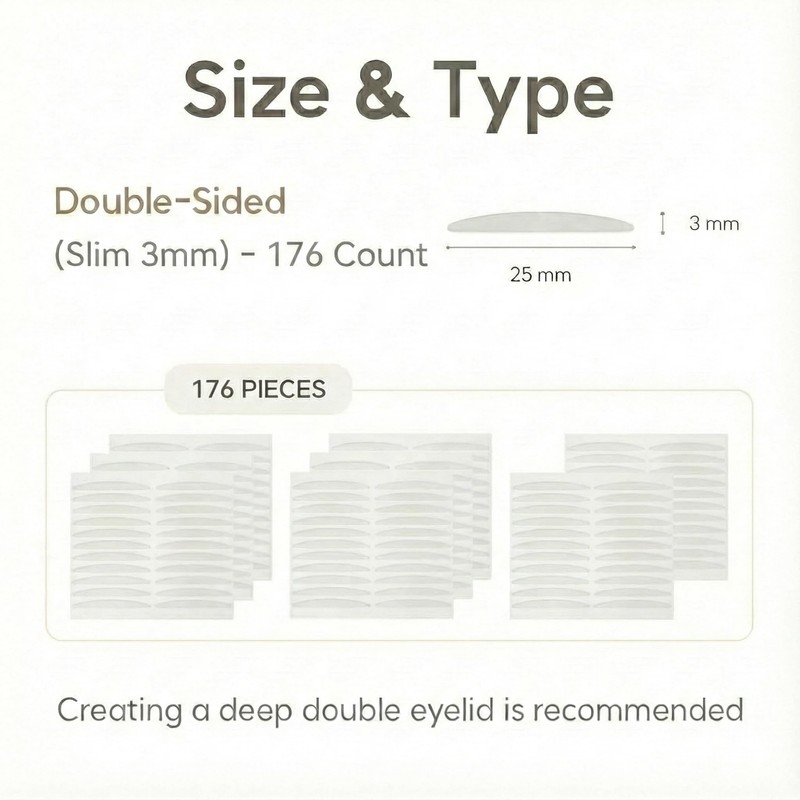 Eye Charm Magic Slim Double Eyelid Tape – Invisible Adhesive
